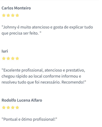 Avaliação 9 de cliente JR Eletricistas